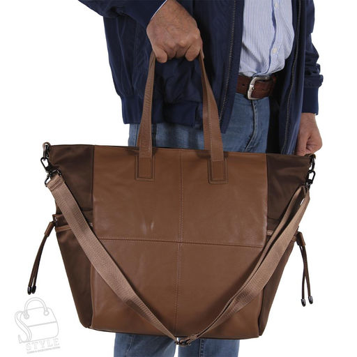 Сумка дорожная кожаная 9010M khaki Polina&Eiterou в Новосибирске