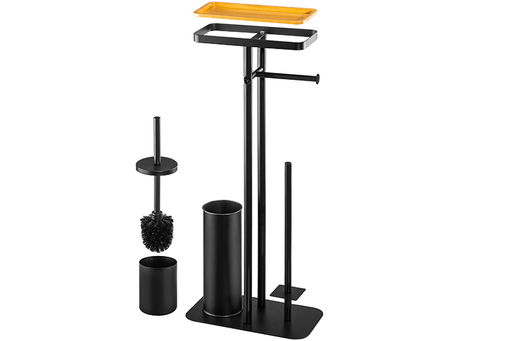 Подставка для туалетной бумаги и ершика 30*17*68,8 см Черная - Elan gallery фото 8