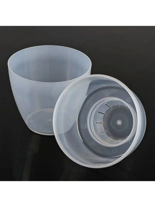 Горшок для цветов ДЕКО ТВИН 2.5л, Прозрачный (ДЕК 2,5 ПР) /Крассула/  фото 6