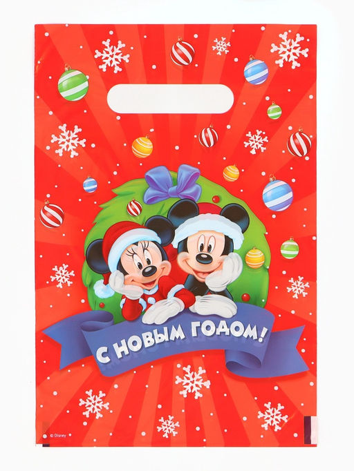 Цена за 2 шт. Пакет полиэтиленовый набор 10 шт, С Новым годом