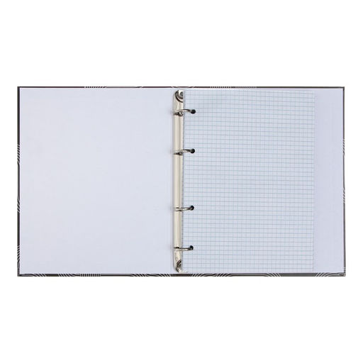 Тетрадь на кольцах, в клетку, 120 листов Графика, обложка 7БЦ, блок офсет - Calligrata фото 4