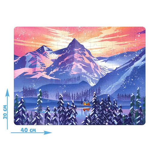 Голографический пазл Зимний пейзаж, 120 деталей - Puzzle time фото 2