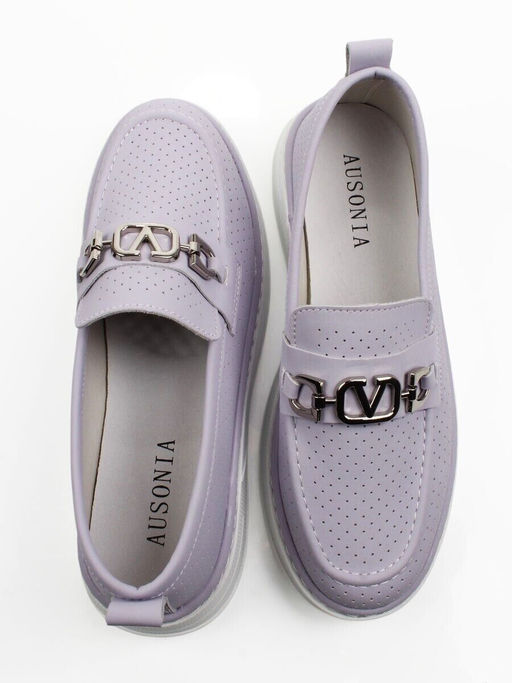 06-YE286-3 PURPLE Туфли женские (натуральная кожа)