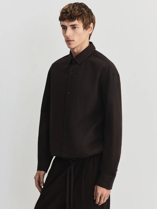 Рубашка из льна и хлопка / Zarina  фото 4