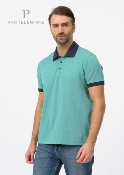 Футболка-поло из кулирки - Pantelemone фото 27