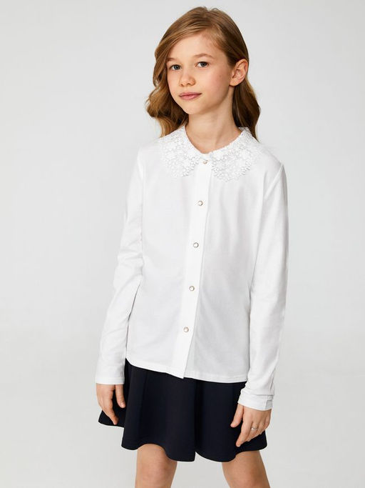 ACOOLA / Блузка детская для девочек Flores молочный