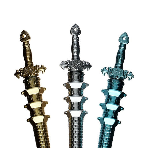 Цена за 12 шт. Ручка - прикол гелевая Рыцарский меч, МИКС - Calligrata фото 5