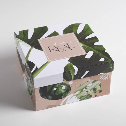 Набор коробок 5 в 1, упаковка подарочная, «Тропический», 14×14×8‒22×22×12 см