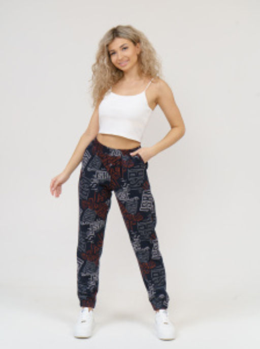 905 Брюки "Темно-синий/коралл"