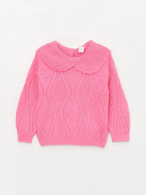 Bebe Yaka Uzun Kollu K?z Bebek Triko Kazak - Waikiki фото 3