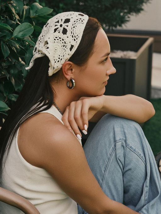 Серьги пластик Леопард, цвет серебро - Qf фото 5