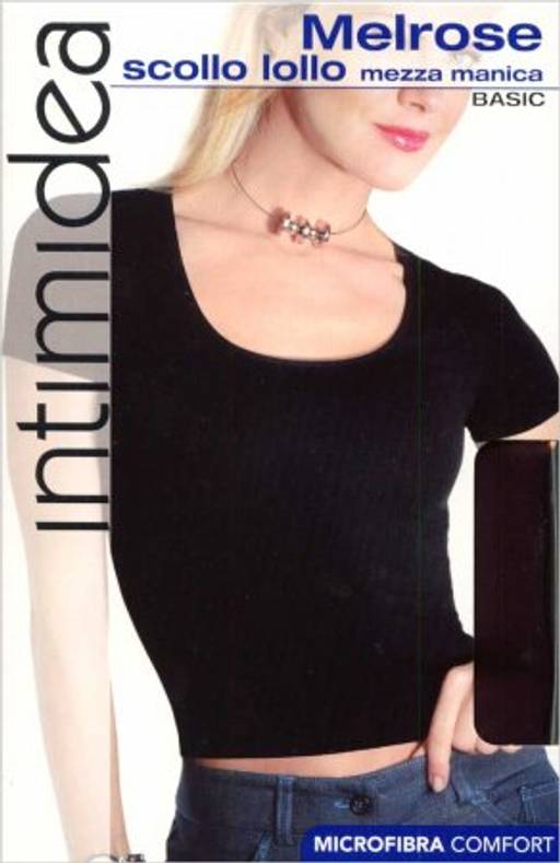MELROSE футболка жен с коротк/рукавом глубоким вырезом INTIMlDEA - Intimidea фото 2