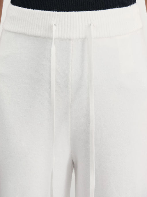 Широкие трикотажные брюки из вискозы / Zarina фото 5