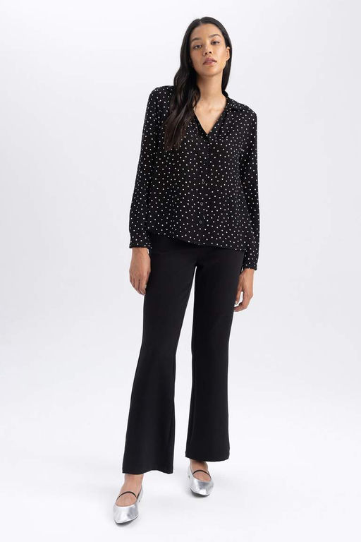 Брюки прямого кроя с высокой талией - Defacto фото 6