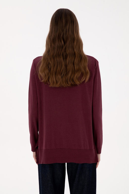 Kad_n Bordo V Yaka Basic Kaza - U.s. polo assn фото 5