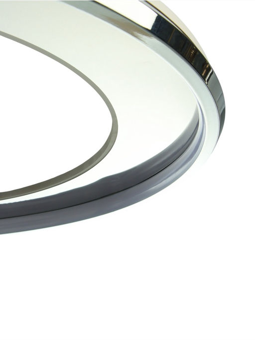 Люстра Karin 92 Вт LED 3000-6000К хром Ø60×6 см