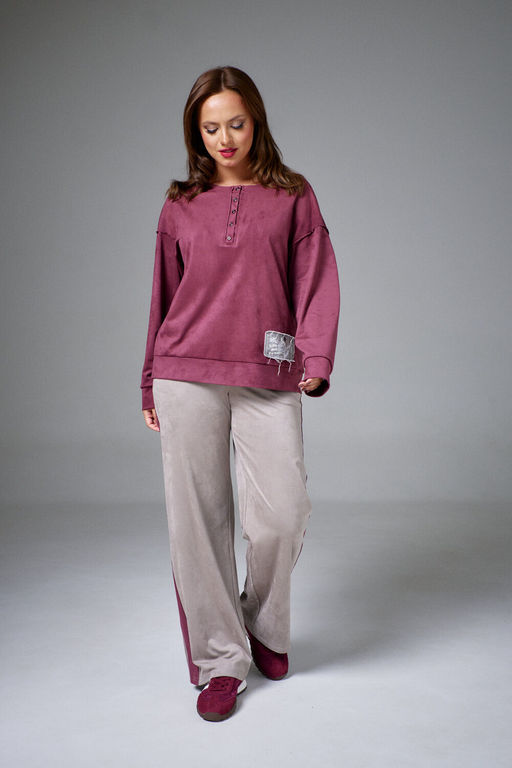 Джемпер AVE RARA 2250 бургунди  фото 2