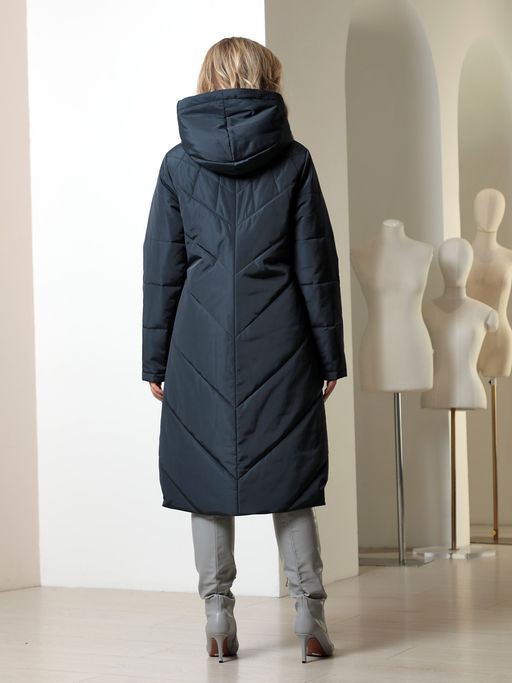 25415 Пальто т.синий - Dizzyway фото 5