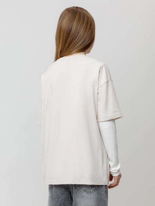 КР 302871/бежевый 4002 к623 фуфайка (футболка) для дев - Crockid фото 3