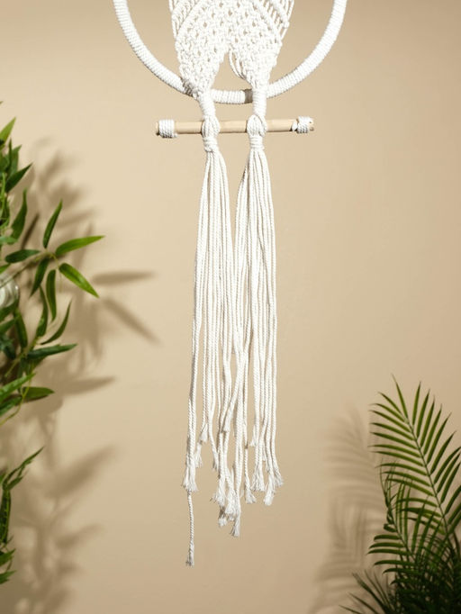 Ловец снов «Сова», 22×80 см, голубой глаз