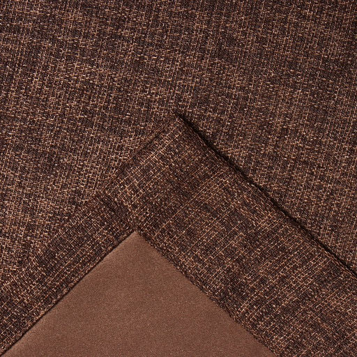 Штора блэкаут портьерная «Этель» Natural, 130×300 см, коричневая, рогожка 275 г/м²