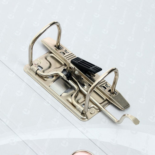 Папка-регистратор А4, 50 мм, Calligrata, полипропилен, металлическая окантовка, карман на корешок, собранная, розовая  фото 5