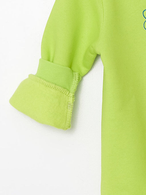 Bisiklet Yaka Bask?l? K?z Bebek Sweatshirt - Waikiki фото 3