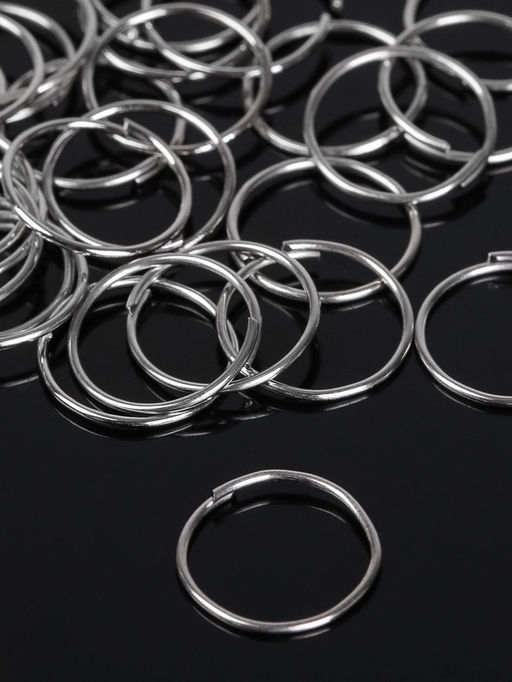 Кольцо соединительное 0.7?12 мм (набор 50 г, 360 шт.) СМ-995, цвет серебро