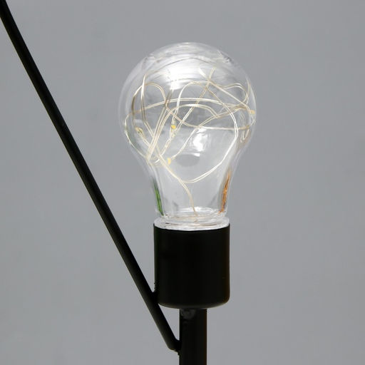 Ночник настольный Сердце LED от батареек 3хААА черный 11?16.5?36.4 см RISALUX