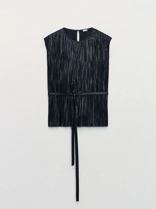 Блуза из искуственной кожи / Zarina