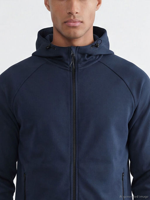 Kap??onlu Erkek Fermuarl? Sweatshirt