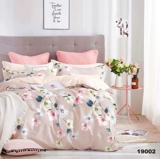 Постельное белье - Поплин Премиум 1781 flowers 2-спальный с Евро простыней