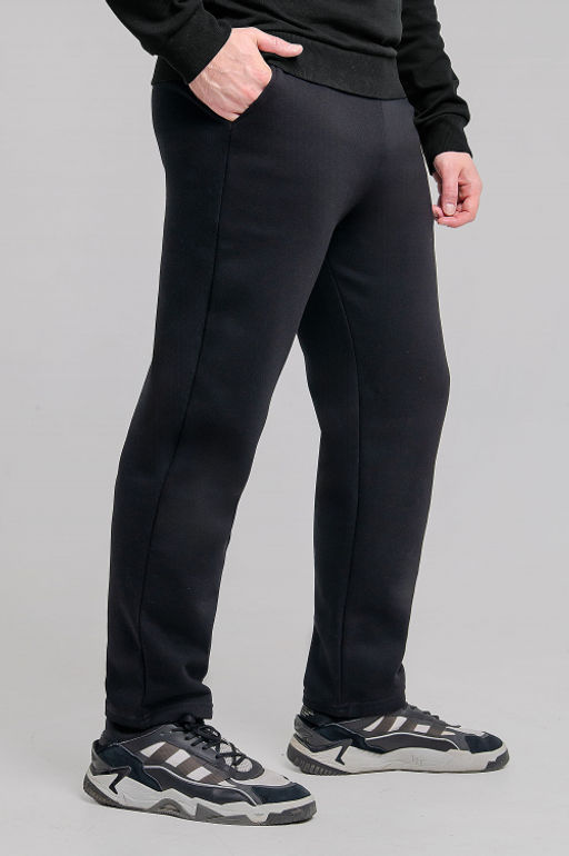 Арт. 62901 Брюки мужские с начесом 48-56 (5 шт) Цвет:черный - Идеал фото 5