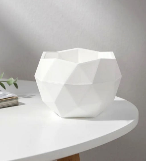 Кашпо Топаз (0,45л) Цв. Белый (Арт. КШ-9110) - Вмс фото 4