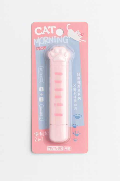 Корректор двусторонний "Pink paw", 4м*5мм, pink