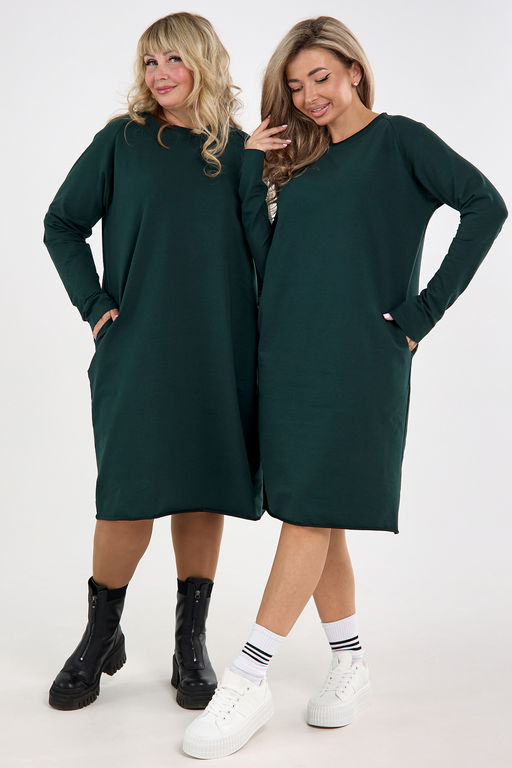 Платье футер-реглан