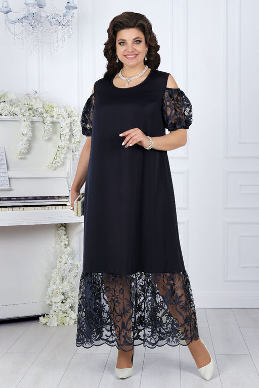 Платье Ninele 7431-Р темно-синий - Mira fashion фото 84