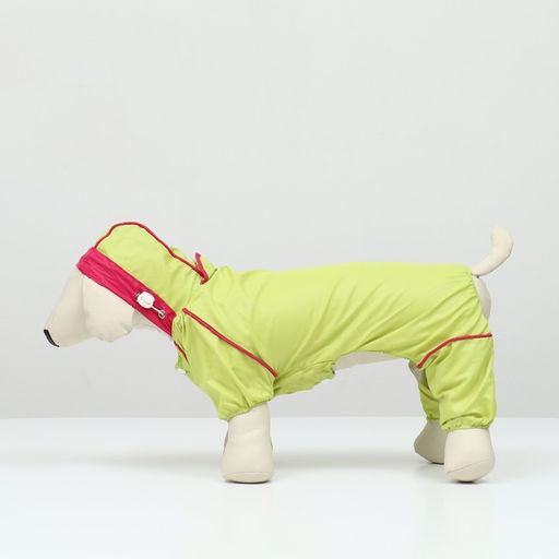 Комбинезон для собак, демисезонный с сумкой, размер S (ДС 25, Ог 33, ОШ 23 см), салатовый - Simaland фото 5