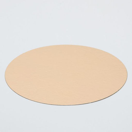 Цена за 25 шт. Подложка для торта, 24 см, золото - белая, 0.8 мм