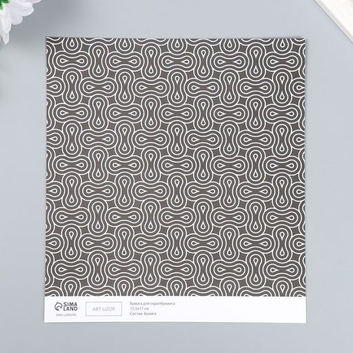 Цена за 10 шт. Двусторонняя бумага для скрапбукинга Арт Узор. Харизма и стиль, 180 г/м?, 15.5?17 см