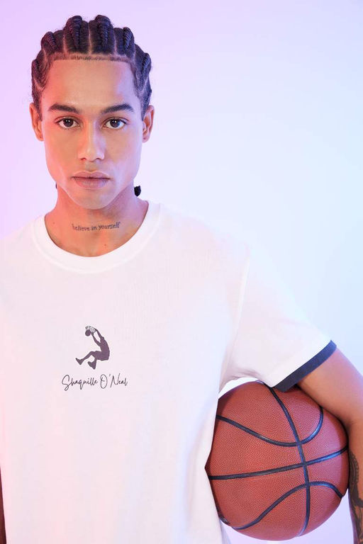 DeFactoFit Shaquille ONeal Футболка стандартного кроя с круглым вырезом и короткими рукавами  фото 4
