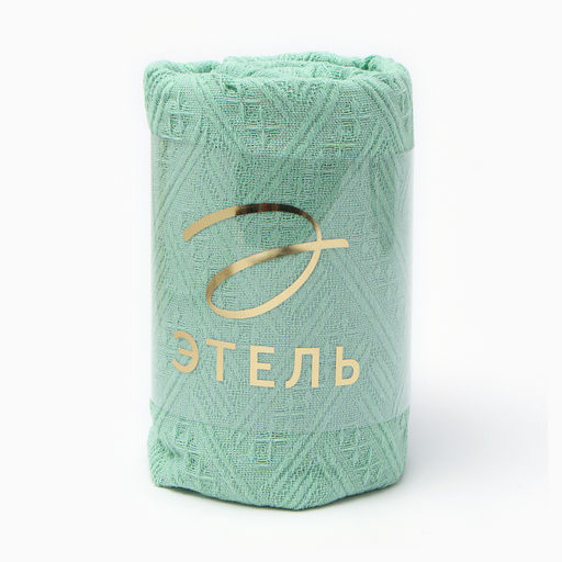 Плед с бахромой «Этель» Home, 130×180 см, зелёный
