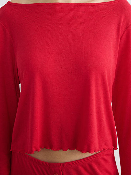 Kay?k Yaka Kad?n Pijama Tak?m