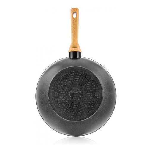 Сковорода-вок с крышкой Walmer York Induction, 28 см, цвет светлое дерево  фото 3