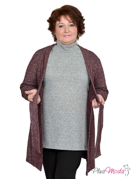 Кардиган Модель №742 размеры 44-84 - Plusmoda фото 3