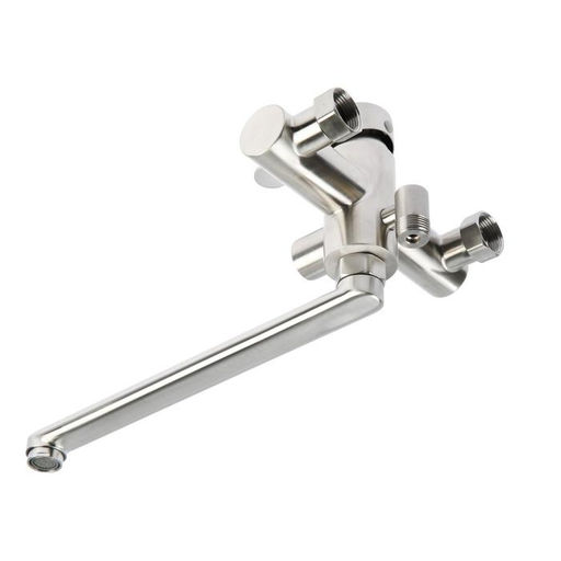 Смеситель для ванны Accoona A71103, однорычажный, нержавеющая сталь, хром