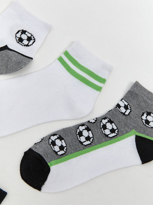 Desenli Erkek ?ocuk Patik ?orap 5li