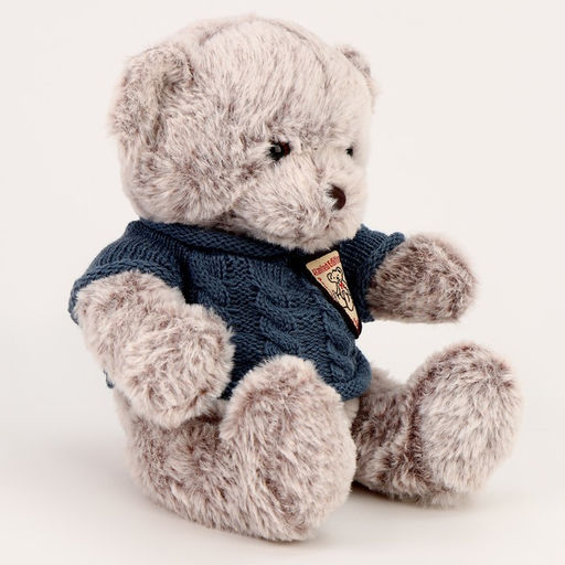 Мягкая игрушка «Медведь», 20 см, в кофте, серая