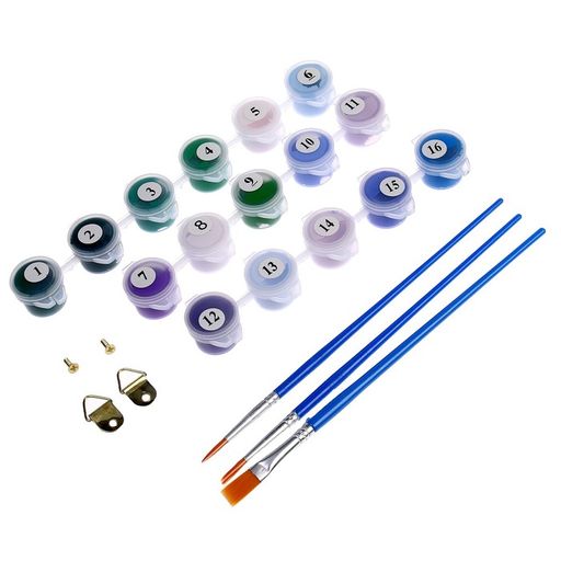 Картина по номерам на холсте с подрамником Гортензии, 20х30 см - Школа талантов фото 4