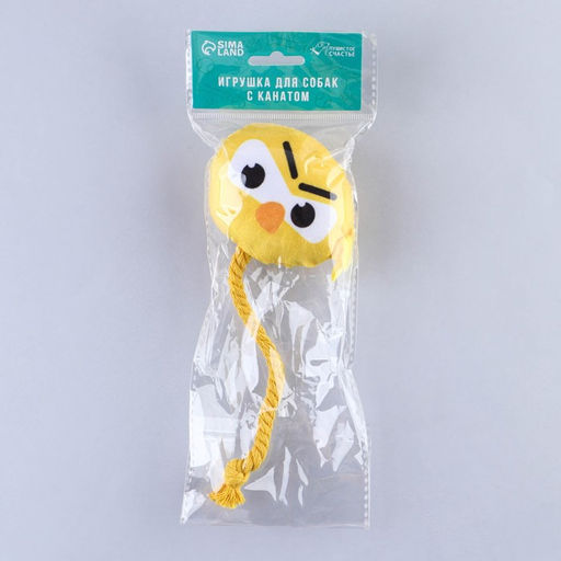 Игрушка для собак Птичка, с канатом - Пушистое счастье фото 5